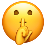 Shushing Face Emoji